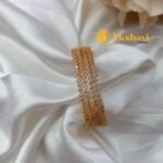 White Stone Bangles 4s