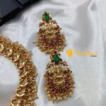 Antique Lakshmi Peacock Short Neck Set - Image 3