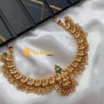 Antique Lakshmi Peacock Short Neck Set - Image 2