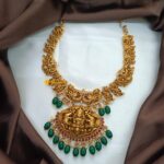 Antique Lakshmi Peacock Short Neck Set - Image 4