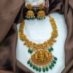 Antique Lakshmi Peacock Short Neck Set