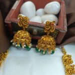 Antique Lakshmi Peacock Short Neck Set - Image 2
