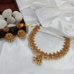 Antique Floral Multi Kutapusalu Short Neck Set