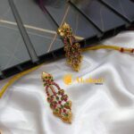Antique Floral Fancy Multi Short Neck Set - Image 2