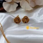 Lakshmi Single Kodi Ball Chain Short Neck Set - Image 2