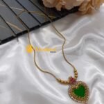 Heartine White Pendant with Chain