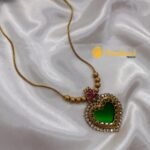 Heartine White Pendant with Chain - Image 2