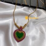 Heartine PinkPendant with Chain - Image 2
