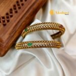 Antique Oval Stone Bangles - Image 3