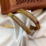 Antique Oval Stone Bangles - Image 2