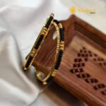 Black Beads Bangles 2s