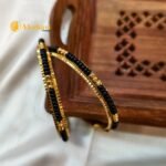 Black Beads Bangles 2s - Image 2