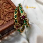 Antique Floral Oval Bangles