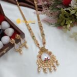 Marbel Kundan Long Neck Set