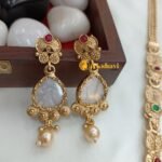 Marbel Kundan Long Neck Set - Image 2