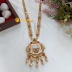 Marbel Kundan Long Neck Set - Image 3