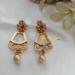 Marbel Kundan Long Neck Set - Image 2
