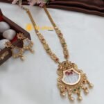 Marbel Kundan Long Neck Set