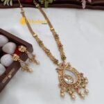 Marbel Kundan Long Neck Set