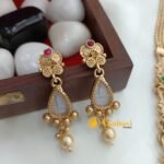 Marbel Kundan Long Neck Set - Image 2