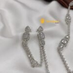 AD Designer Short Neck Set Silver Polish - Image 3