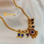 Kerala Mango Blue Short Necklace