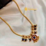 Kerala Mango Blue Short Necklace - Image 3