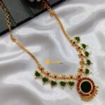 Kerala Leaf Short Necklace 5s - Image 2