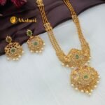 Peacock 3 Layer Ball Chain Short Neck Set