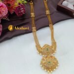 Peacock 3 Layer Ball Chain Short Neck Set - Image 4