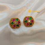 Antique Floral Earrings - Image 3