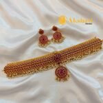 Guttapusal Floral Choker Set