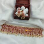 Chandbali Guttapusal Choker Set