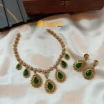 Jyothika's Emerald Short Neck Set