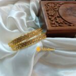 Traditional White Stone Bangles - Image 3