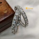 Cubic Silver White Stone Bangles