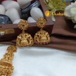 Antique Lakshmi With Golden Balls 3 Layer Necklace - Image 3