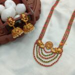 Antique Lakshmi Multi 3 Layer Long Haram