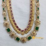 Lakshmi 2 Layer Long Neck Set - Image 2
