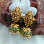 Antique Lakshmi Green 2 Layer Haram - Image 2