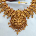 Antique Lakshmi Peacock Short Neck Set - Image 4