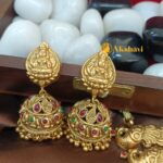 Antique Lakshmi Peacock Short Neck Set - Image 3