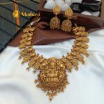 Antique Lakshmi Peacock Short Neck Set
