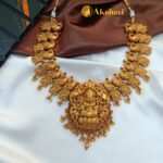 Antique Lakshmi Peacock Short Neck Set - Image 2