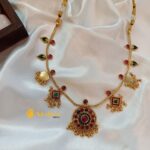 Round Pendant with Kodi Short Neck Set - Image 2
