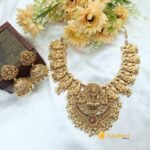 Antique Lakshmi Peacock Floral Short Neck Set