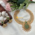 Antique Peacock Green Short Neckset