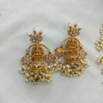 Antique Lakshmi with Navarathna Rectro Floral Ston - Image 4