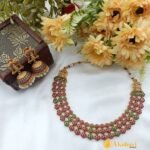 Floral Ruby & Green Kemp Short Neck Set