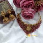 Lakshmi & Peacock Choker set with Tikka